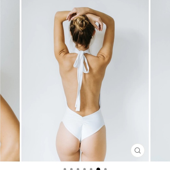 White Londre Multi way one piece bathing suit. - Picture 3 of 8